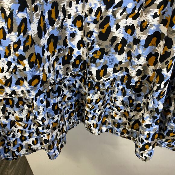 Buenos Ninos Lightweight Animal Print Strappy Summer Dress with Pockets Sz XXL - Picture 4 of 7